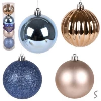 Елочные шарики 8см 4шт/наб