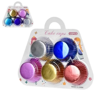 Формочки бумажные для кексов "Rainbow" 125шт/уп 11см