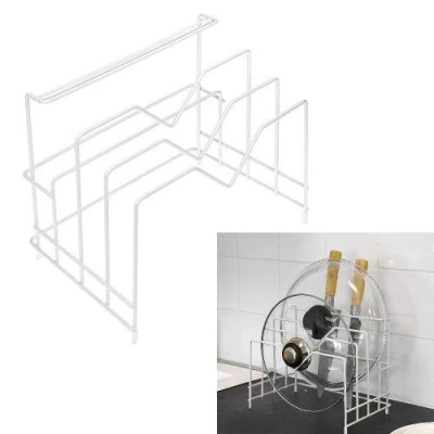 Подставка-органайзер кухонная для крышек/досок/посуды 26.5*19*21.5см