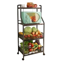 Полка-стеллаж на колесах M 56*35*125см