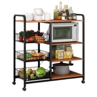 Этажерка на колесах 80*30*130см