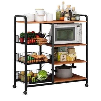 Этажерка на колесах 80*30*130см