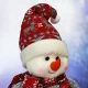 Фигура новогодняя "Snowman" 46-85см (ноги-телескоп)