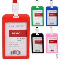 Бейдж вертикальный 6.5*11см (шнурок)