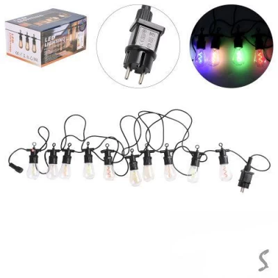 Гирлянда светодиодная наружная "Лампочки спираль" 5м 10led