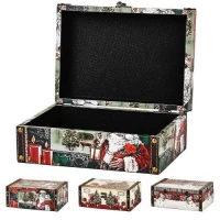 Шкатулка для украшений новогодняя M 24*17*9см
