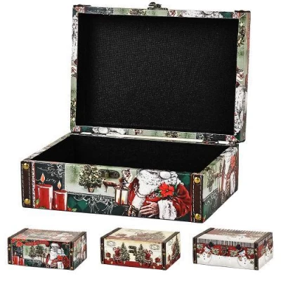 Шкатулка для украшений новогодняя M 24*17*9см