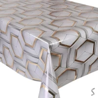 Клеенка ПВХ с принтом на ткан.основе глянец Марсель 1.37*20м