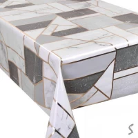 Клеенка ПВХ с принтом на ткан.основе глянец Марсель 1.37*20м