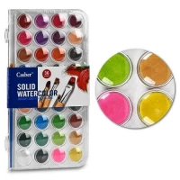 Краски акварельные 36цв с кисточкой