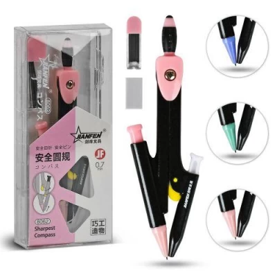 Циркуль в пласт.футляре 3пр/наб