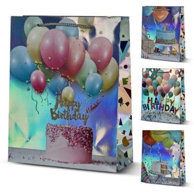 Пакет подарочный бумажный L 