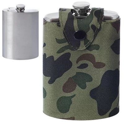 Фляга сувенирная в чехле 260мл 15*10*3см