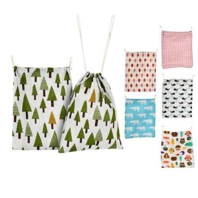 Мешочек для хранения продуктов/круп/подарков многоразовый "Эко" 25*31см