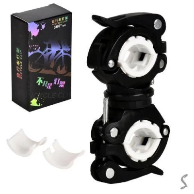 Держатель-крепление фонаря на руль велосипеда 11*3см