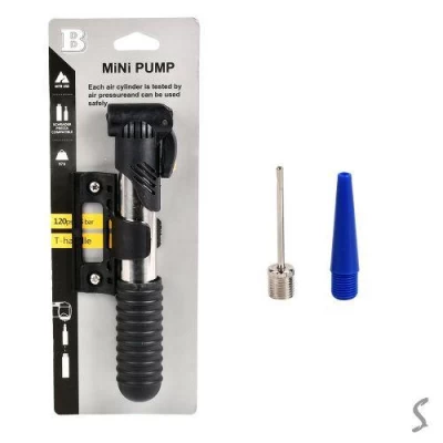 Насос ручной с креплением для велосипеда 20.5*3см