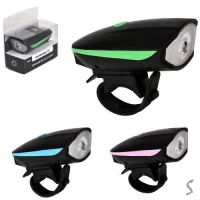 Фонарик аккумуляторный с креплением для велосипеда 500mAh 10*6*5см