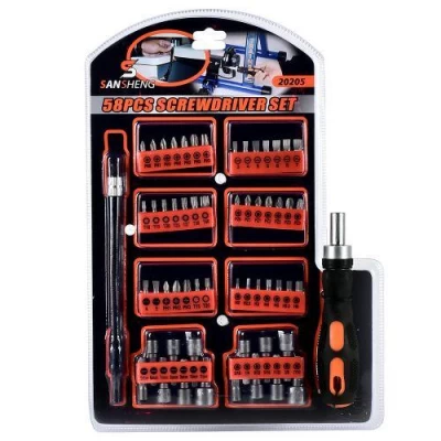 Отвертка с насадками 58пр/наб Отвертка с насадками 58пр/наб