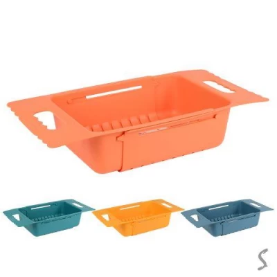 Полиця кухонна телескопічна на раковину 37*18см