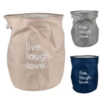 Корзина для белья с ручками складная 