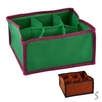 Коробка-органайзер для хранения белья "Colorito" 6отд 20*20*10см	