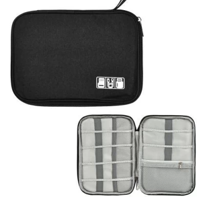 Косметичка-органайзер для зарядок и проводов дорожная 23*16*2.5см