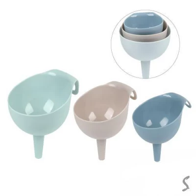 Лейка 3шт/наб d11.5/10.5*9см