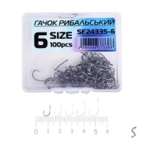 Крючок рыболовный №6 100шт/уп
