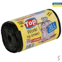 Пакеты для мусора с ручками суперкрепкие TOP PACK 35л 100шт/уп 50*60см Пакеты для мусора с ручками суперкрепкие TOP PACK 35л 100шт/уп 50*60см