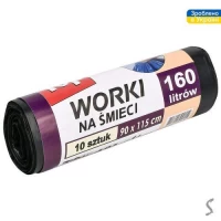 Пакеты для мусора сверхпрочные TOP PACK 160л 10шт/уп 90*115см Пакеты для мусора сверхпрочные TOP PACK 160л 10шт/уп 90*115см