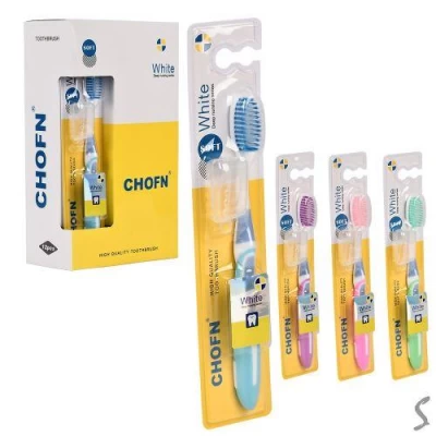 Зубная щетка мягкая 12шт/уп 18.5см