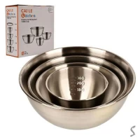 Миски SS 4пр/наб 0.4/0.7/1.2/2.1л