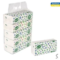 Салфетки бумажные Horoso 3-х слойные 350шт/п 20*20см Салфетки бумажные Horoso 3-х слойные 350шт/п 20*20см