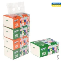 Салфетки бумажные Horoso 3-х слойные 450шт/уп 15*20см