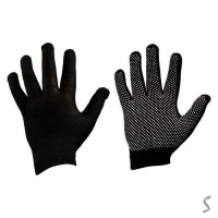 Перчатки синтетические с ПВХ точкой 1пара