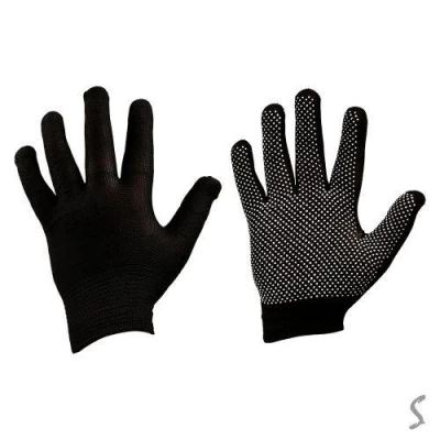 Перчатки синтетические с ПВХ точкой 1пара