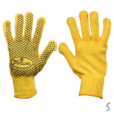 Перчатки трикотажные с ПВХ точкой 