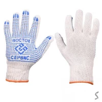 Перчатки х/б с ПВХ точкой 