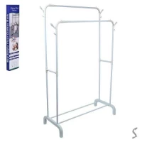 Вешалка-стойка для одежды двойная 110*40*150см