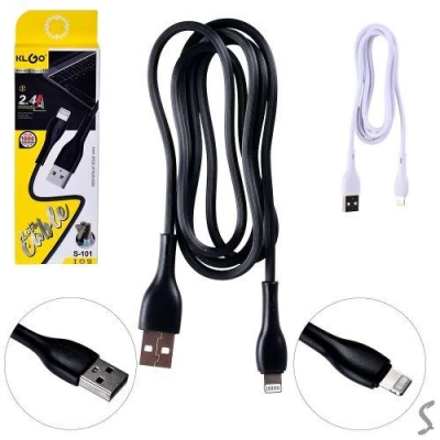 Кабель KLGO USB to Lightning 2.4A 1.0м