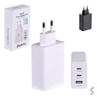 Сетевое зарядное устройство SOLMA PD "Trio" USB-C 65W/USB-C 25W/USB-A 15W