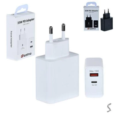 Сетевое зарядное устройство SOLMA PD USB-C 35W/USB-A 15W