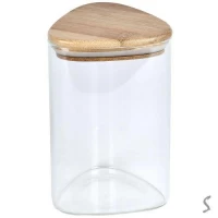 Банка с бамбуковой крышкой 
