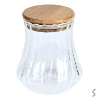 Банка с бамбуковой крышкой 500мл