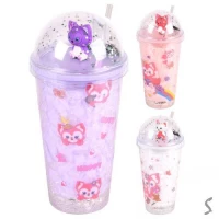 Стакан с крышкой и трубочкой "For Kids" 450мл	