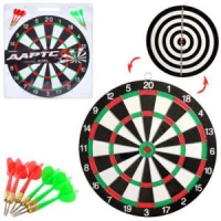 Дартс двусторонний (дротики с иголкой 6шт) 17 дюймов