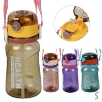 Бутылка-поилка детская с трубочкой/ремешком 