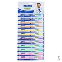 Зубная щетка 12шт/уп 19см средней жесткости