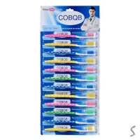 Зубная щетка 12шт/уп 19см