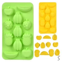 Форма для льда/шоколада/мастики силикон "Fruits" 19*11см	